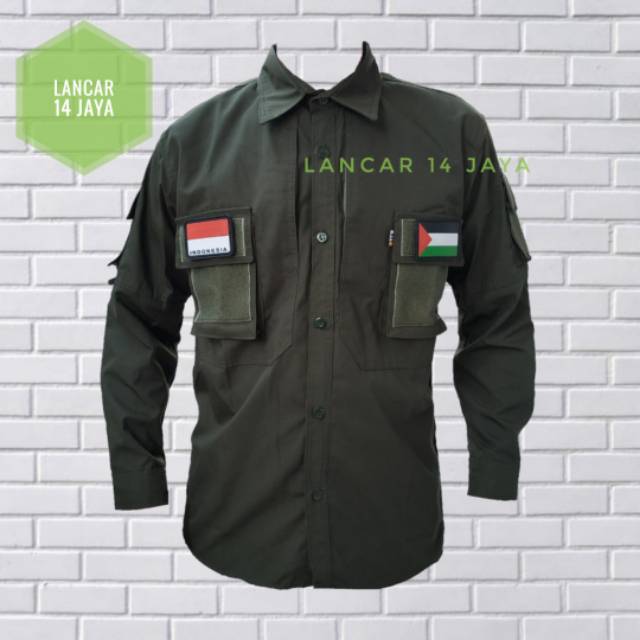 Kemeja 511 Kemeja Tactical PDL Kemeja Outdoor Lapangan Kemeja Seragam KPU Velcro Polos Best Seller