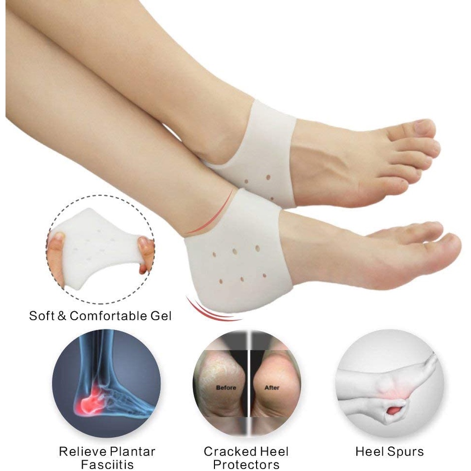 Silicone Heel Pad 02 / Calcaneus Spur / Heel Spur / Bantalan Tumit / Deker Tumit / Penambah Tinggi