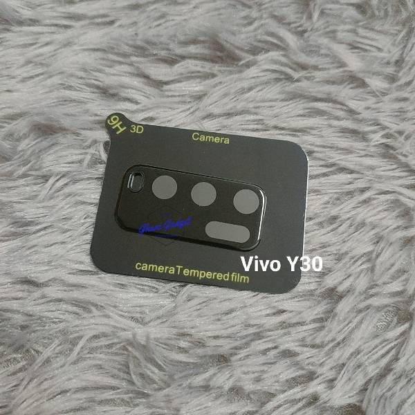 VIVO Y50 Y30 Y30i Premium Frame Hitam Kamera 3D Round Edge Camera