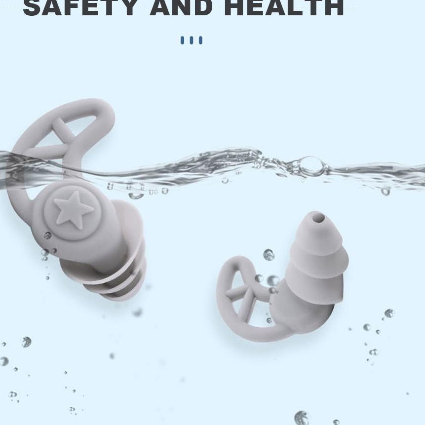 3 Layers Earplugs Tidur Peredam Suara Nyaman/Silicone Earplugs Noise Reduction Sleeping Earplugs