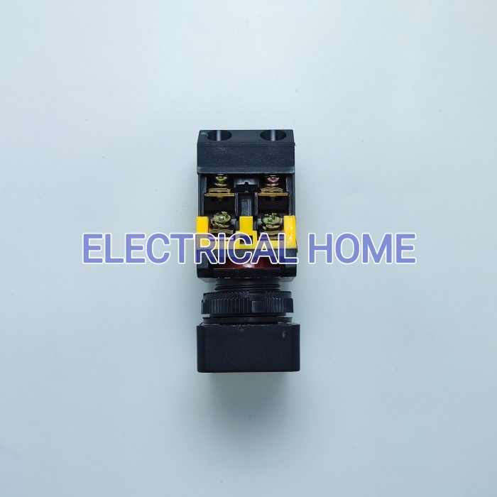 Double Push Button With Lampu Kotak APBB-25N 25mm.