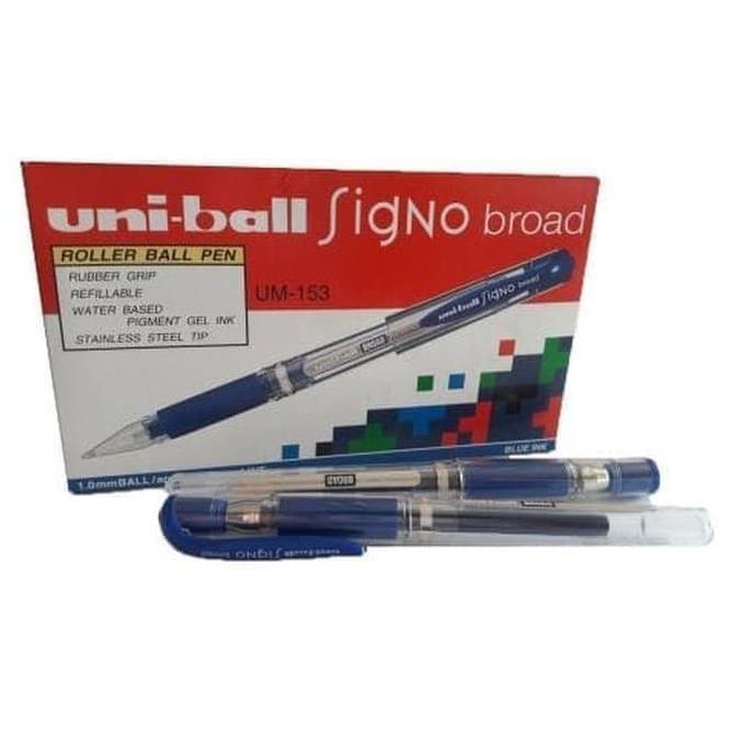 

pen uni-ball signo UM 153 hitam & biru - Biru