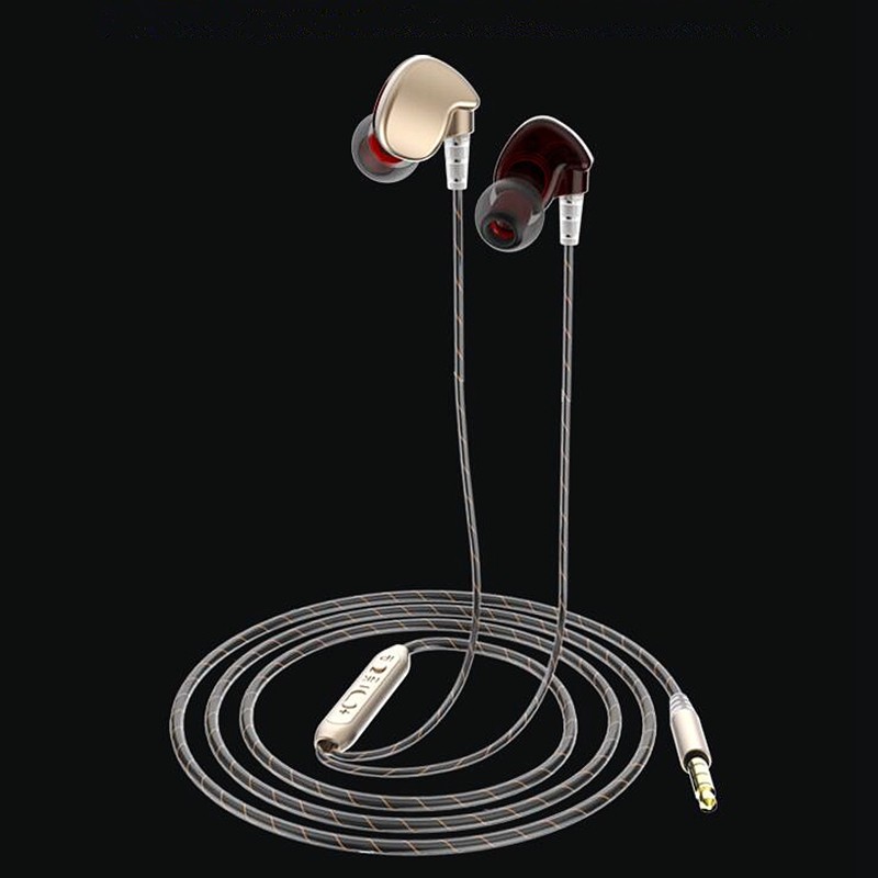 Earphone HD-16 HiFi Dynamic Audio In Ear IEM With Microphone