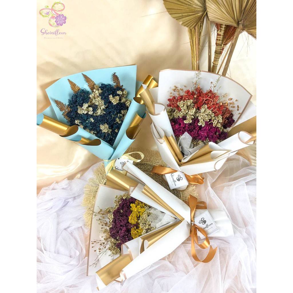 Buket (Bouquet) Bunga Edelweis / Buket Bunga Kering / Bunga Kering Aesthetic