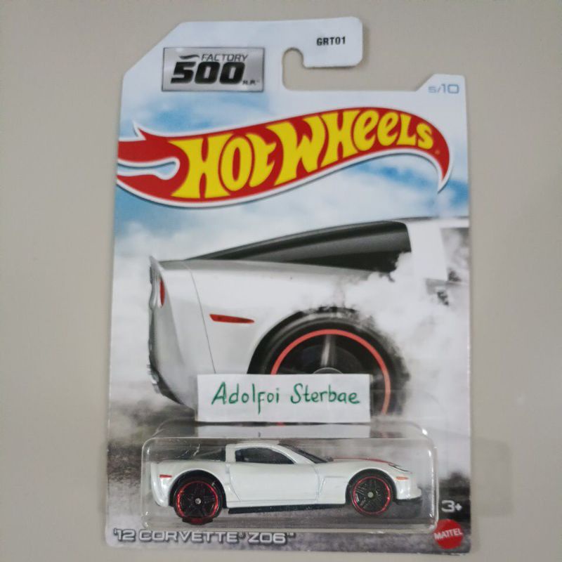 hotwheels hot wheels '12 corvette Z06 edisi factory 500 hp 500hp