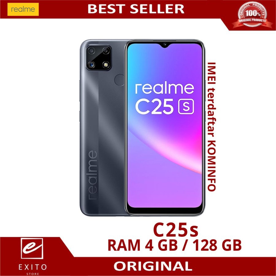 REALME C25S RAM 4/128 GB GARANSI RESMI REALME C25 S 4GB 128GB NEW SERIES