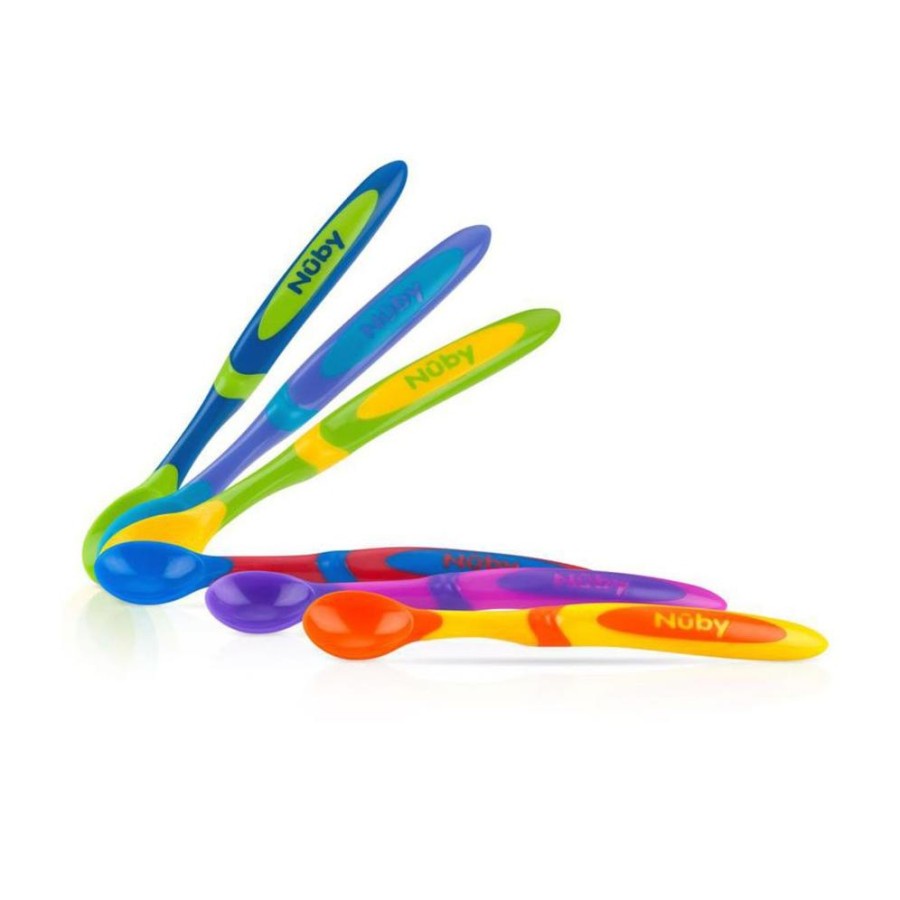 Nuby Long Handle Weaning Spoon (4pk)