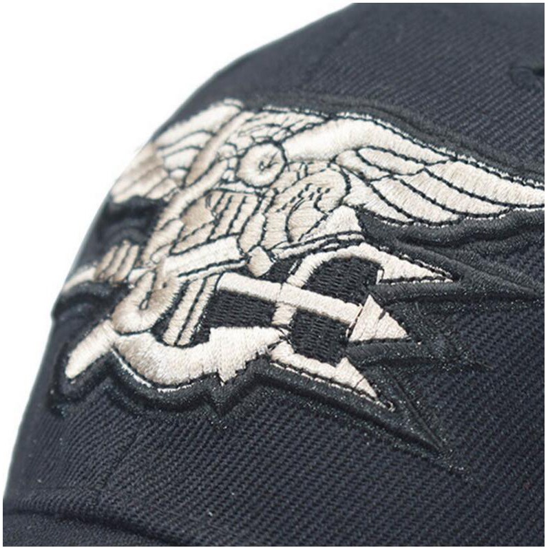 Topi Baseball Matahari Motif Bordir Burung Elang Swat Army Bahan Katun Untuk Unisex