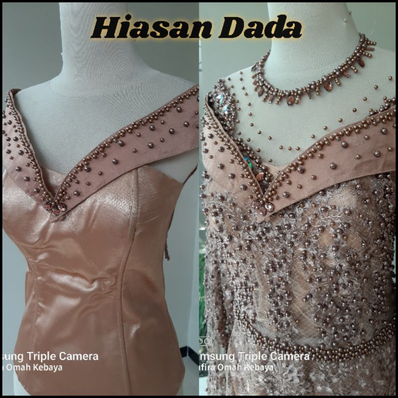 Hiasan Dada Gaun Pengantin