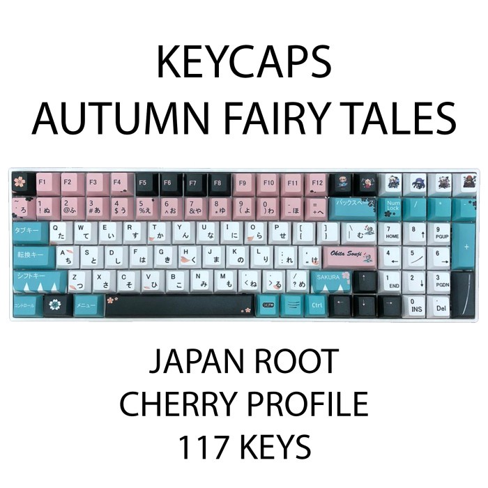 KEYCAPS AUTUMN FAIRY TALES PBT CHERRY PROFILE SUBLIM OKITA SOUJI