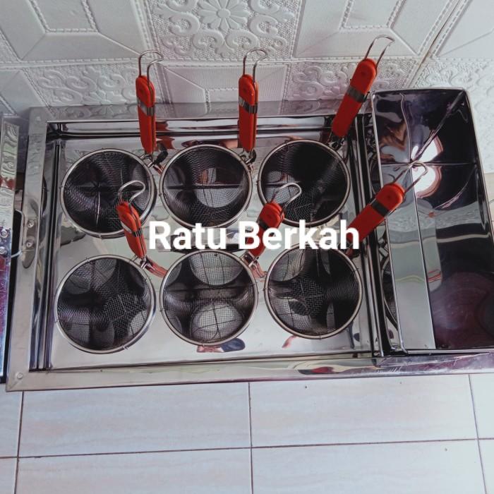 Dandang bakso / tong mie ayam kotak lubang 6 / dandang