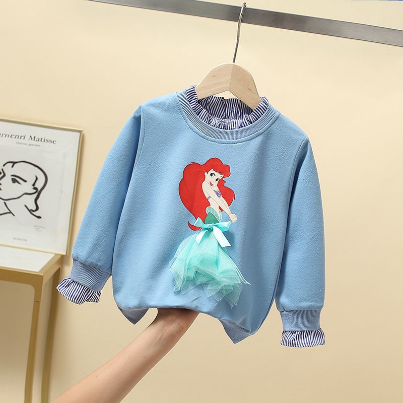 babyfit 3-8thn sweater lengan panjang anak perempuan model kerah semi katun dengean sweater so cute import ds-0529r