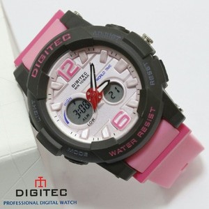 Jam Tangan Wanita Digitec Original DG 2073 Pink Muda