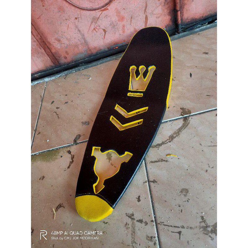 Jok satria Fu slim lubang karbon sadel jok