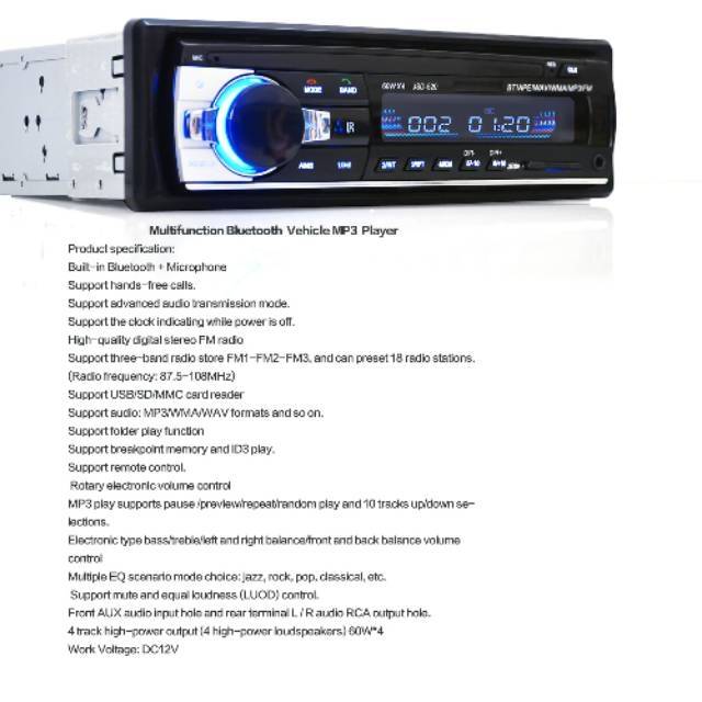 Tape mobil USB bluetooth-tape audio mobil-tape audio mobil multifungsi-head unit blutooth audio