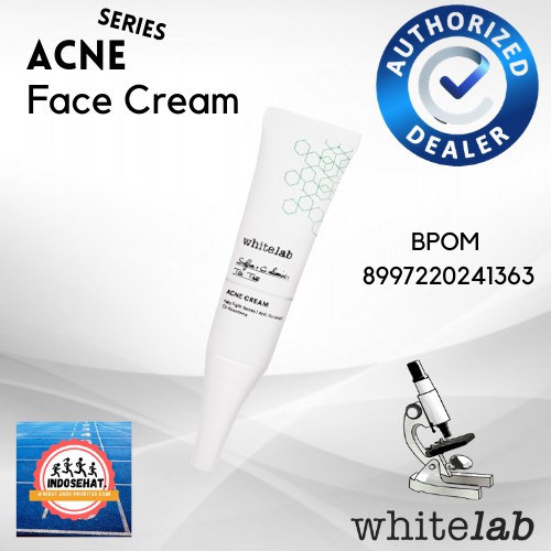 WHITELAB Acne Series Face Cream - Krim Pelembab Pembersih Perawatan Pencegah Kulit Wajah Jerawat