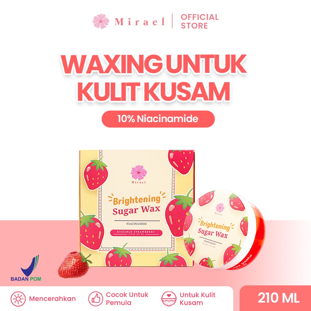 Mirael Sugar Waxing Kit Penghilang Bulu Miss V Dengan Niacinamide All