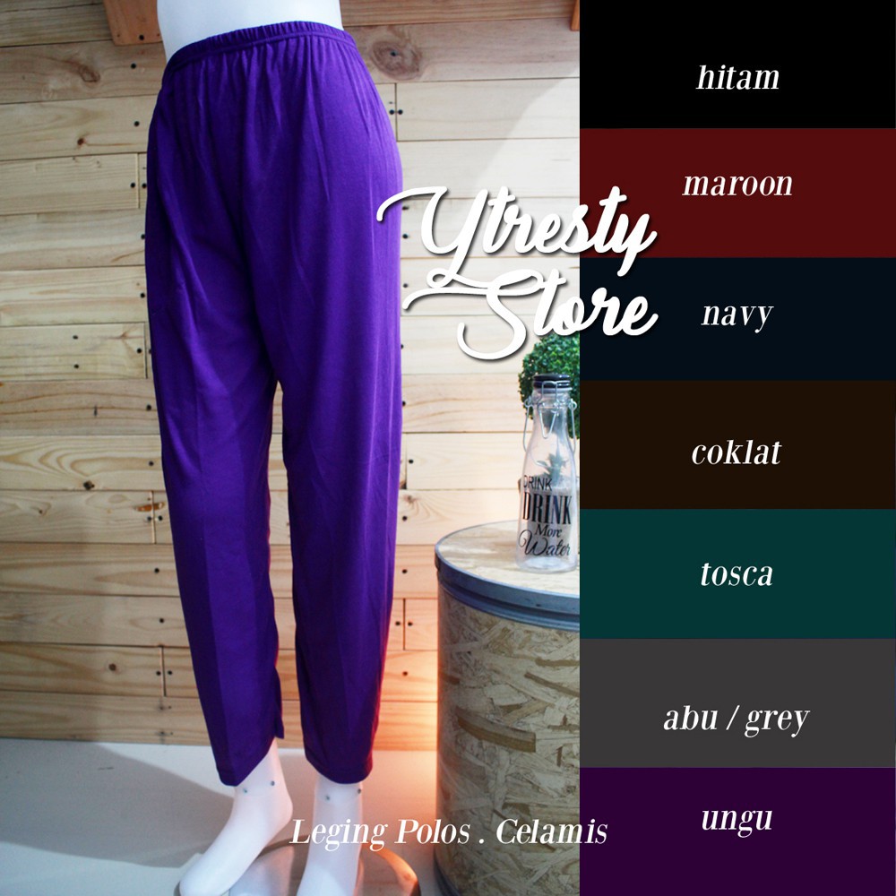 [ HARGA GROSIR ] Celamis Polos Panjang - Legging / inner pants dewasa MURAH