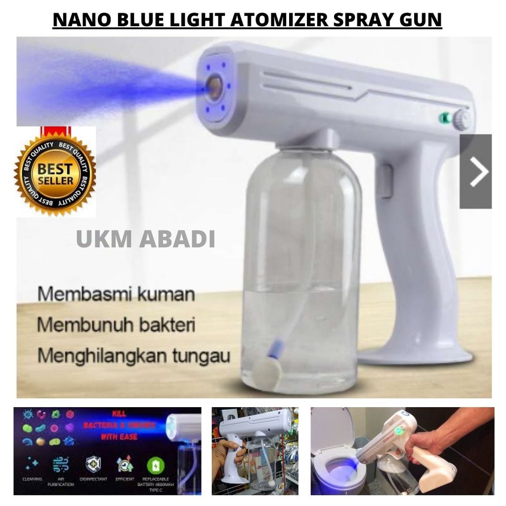 Mesin Serbaguna Fogging Disinfektan Nano Spray Gun  Wireless Blue Light Atomizer Tanaman 118123