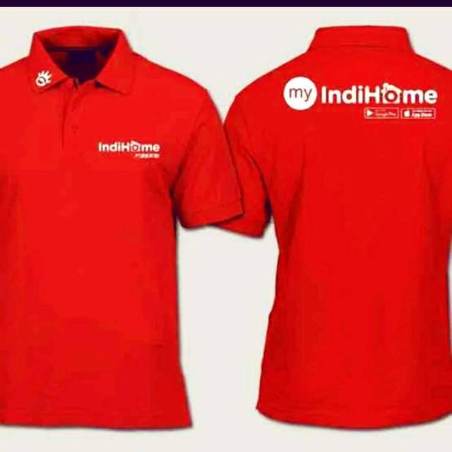 POLO SHIRT INDIHOME BAJU TSHIRT INTERNET TELFON KAOS BUMN TELKOM