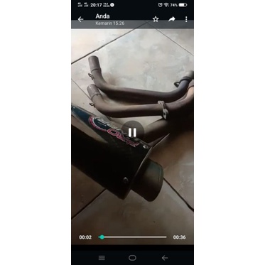 knalpot proliner R25 Second bekas