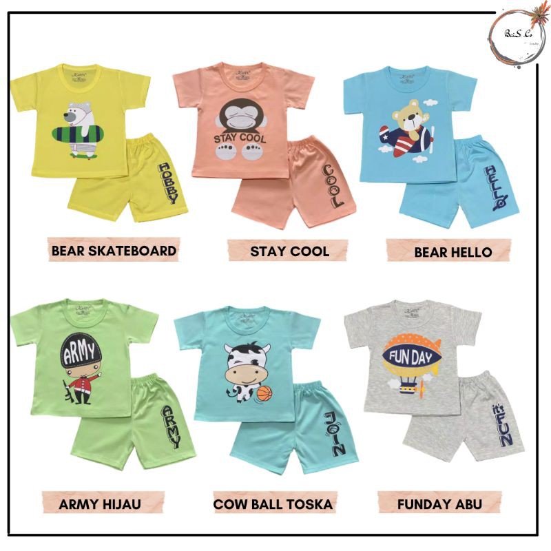 BaisCo Baju Setelan Anak Laki laki Kaos Anak Cowok BaisCo Baju Setelan Anak Laki laki Kaos Anak Cowok