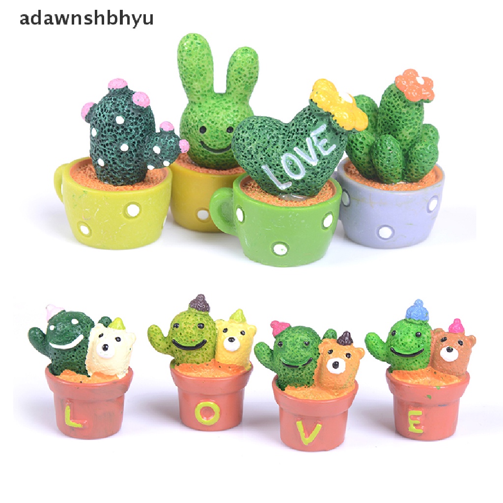 [adawnshbhyu] Miniatur diy pot Kaktus Hias Peri Taman Ornamen Dekorasi Kerajinan Rumah Boneka