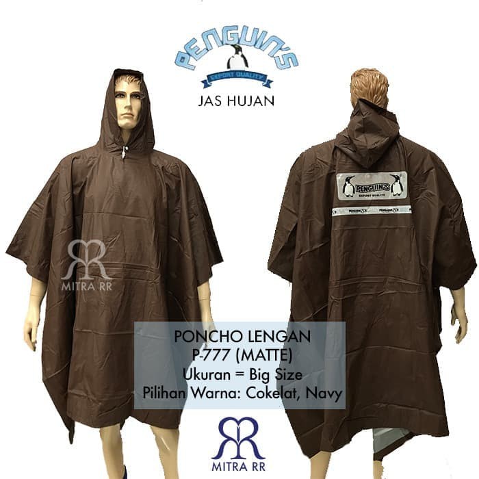 Jas Hujan Poncho Super Tebal Big Size Penguins PX-777 Ponco