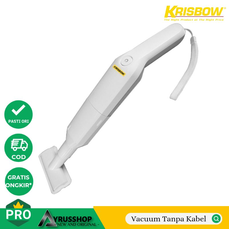 Krisbow Mesin Penghisap Debu Vacuum Cleaner Electric Nirkabel/Tanpa Kabel/Recharge