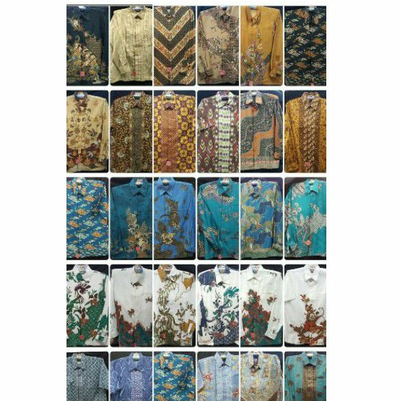 Baju Kemeja Batik Pria Lengan Pendek / Panjang