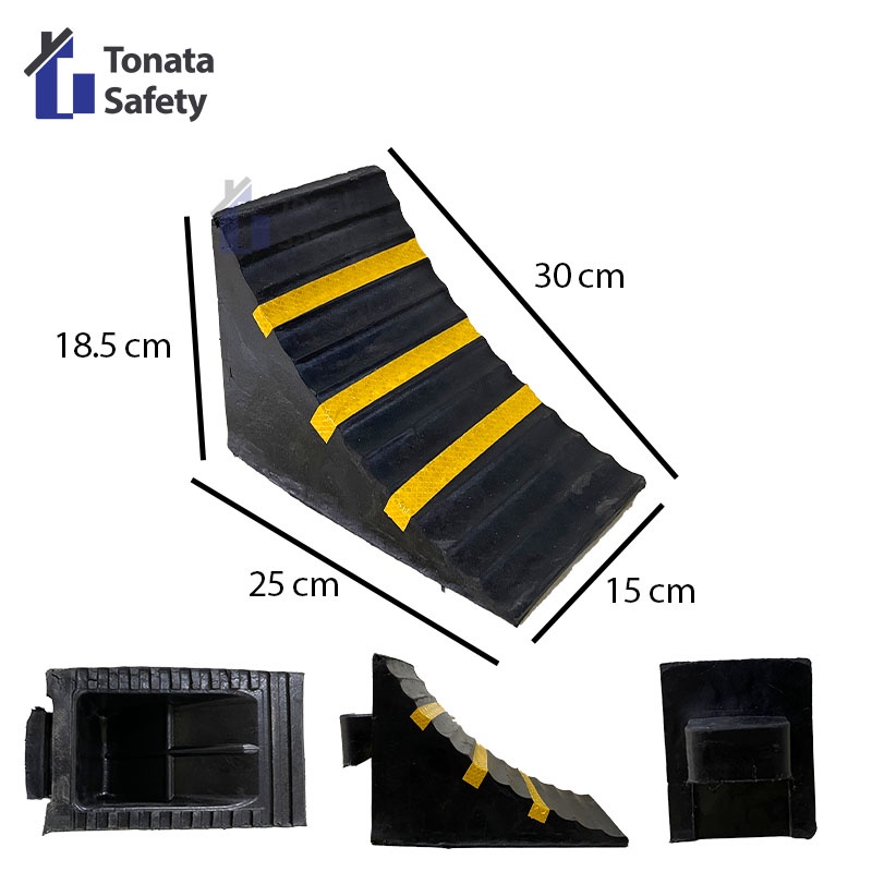 Wheel Chock 3 Kg / Pengganjal Roda 15 x 25 x 18.5 cm