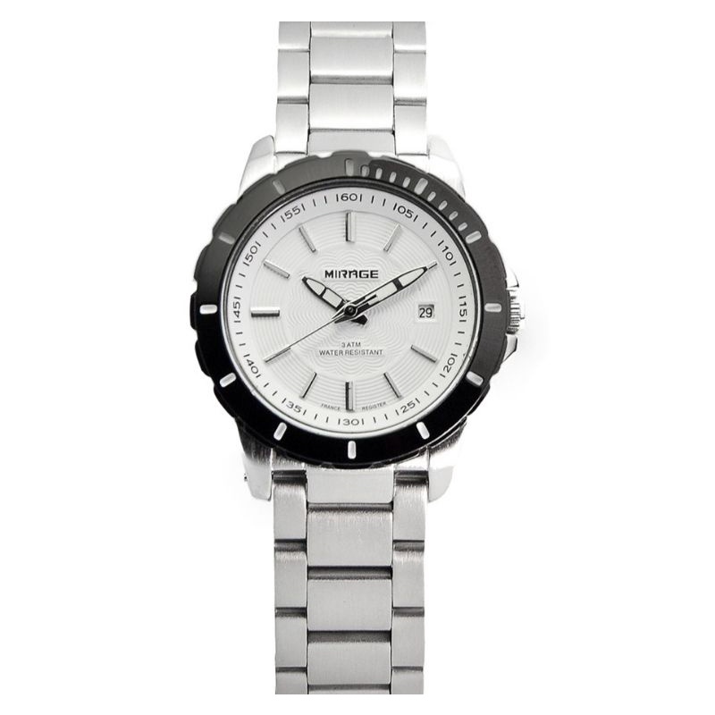 JAM TANGAN WANITA SILVER MIRAGE WATER PROFF JAM TANGAN WANITA MIRAGE ORIGINAL_JAM TANGAN WANITA SILVER PLAT HITAM_JAM TANGAN CEWEK MIRAGE ANTAI STAINLIS STEL  FITUR TANGGAL_JAM TANGAN KASUAL WANITA TERLARIS JAM TANGAN WANITA MIRAGE