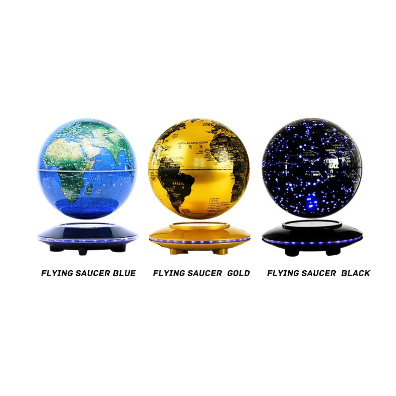 Magnetic Levitation Floating 360 - Globe Version with LED Light - Pajangan Meja Globe Melayang