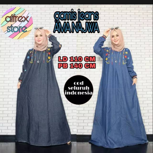 Gamis Jeans Ama Najwa