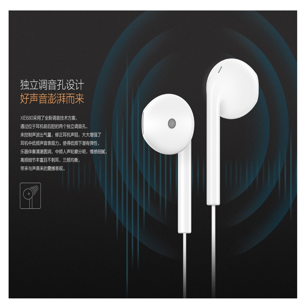 Handsfree Vivo XE680 Vivo V5 HIFI / Headset Vivo / Earphone Original 100% earphone vivo ORI handfree VIVO XE680i Handsfree Vivo Y53 Y12 Y15 Y17 Y19 Y93 Y95 Y20 Y30 Y505