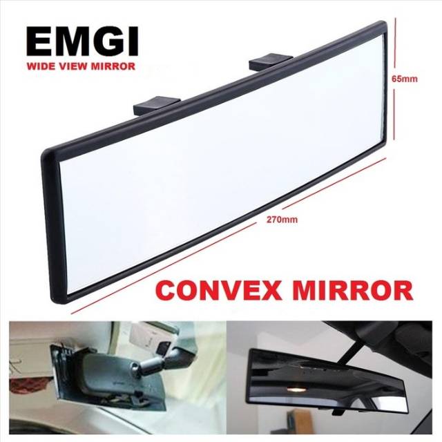 SPION TENGAH DALAM MOBIL VIEW MIRROR 270 MM /KACA SPION TAMBAHAN MODEL LEBAR PANDANGAN LUAS 3105