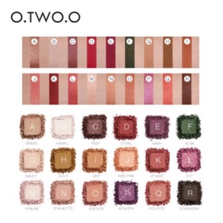 O TWO O Palet Eyeshadow Isi 18 Warna Glitter LS 9995