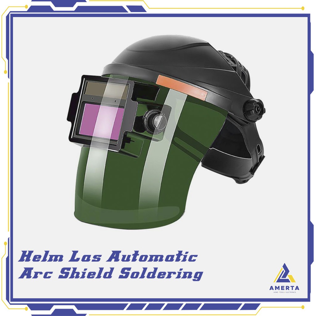 Helm Las Automatic Variable Light Welding Mask Cap Arc Shield Soldering TaffGUARD  - Black