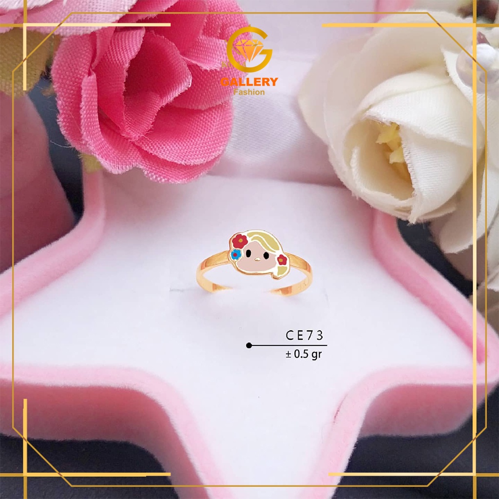 CINCIN ANAK BAYI DAN BALITA EMAS ASLI KADAR 300%/6KARAT DAN 375%/8KARAT KODE CA 73 CA 5 SERIES PRINC