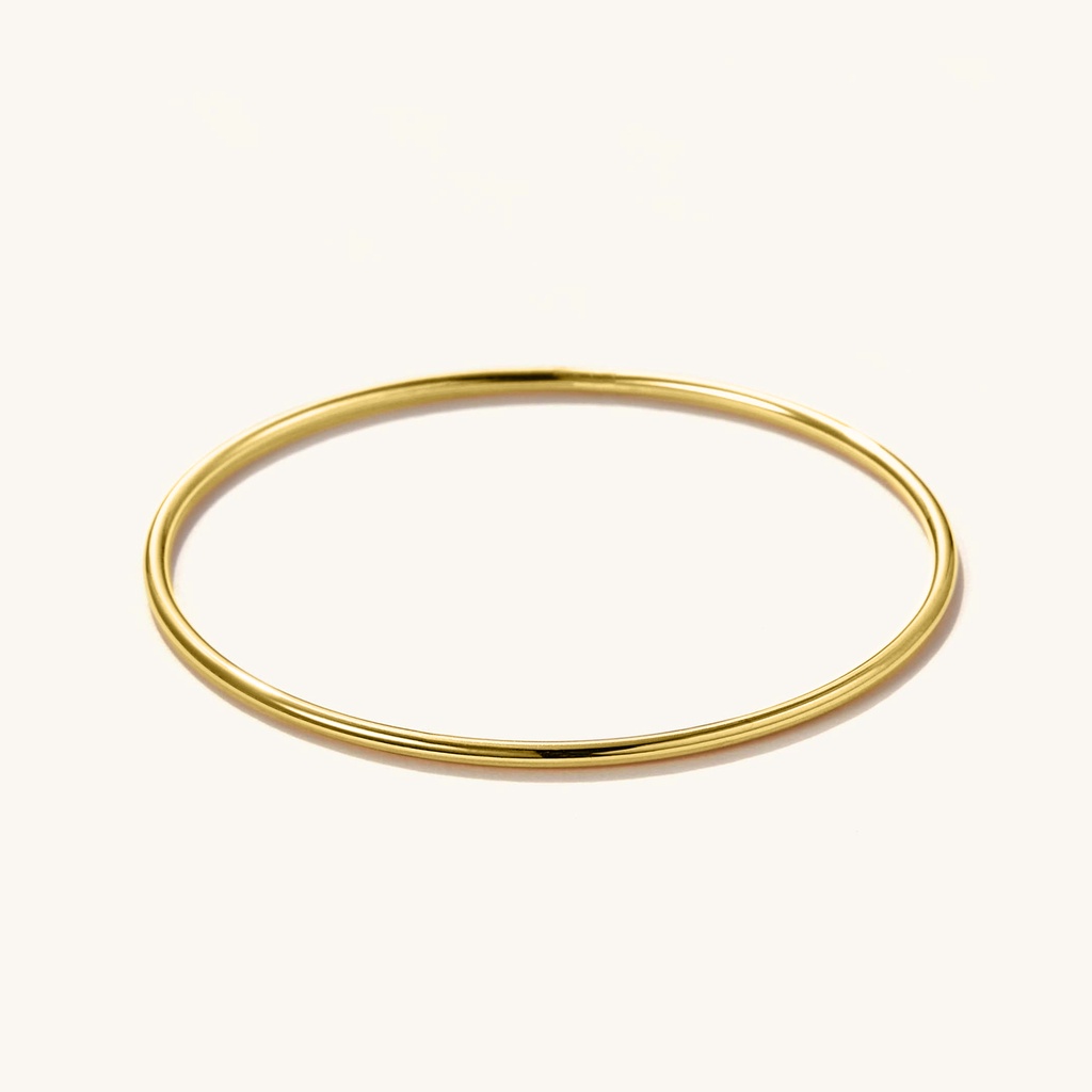 Gelang Emas Simpel Polos 21K - Solid Bangle- Emas Kadar 875 21 Karat