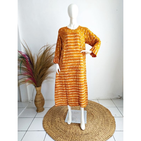 Daster Batik Sopal Premium Allsize Daster Lengan Panjang Daster Muslimah Daster Kekinian Baju Daster