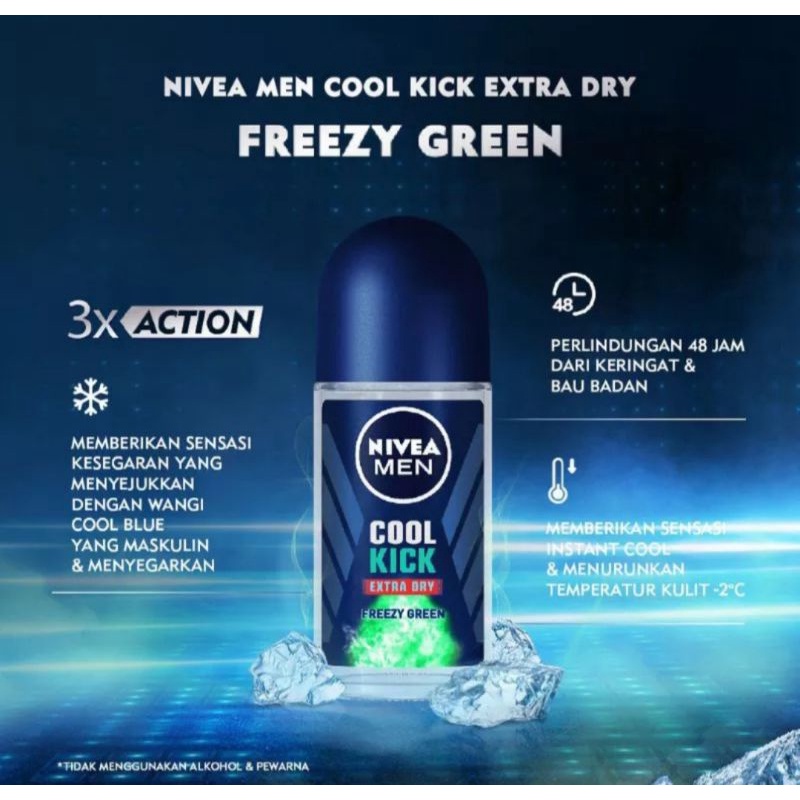 NIVEA MEN DEODORANT ROLL ON 50ML 50 ML ORIGINAL EXP PANJANG