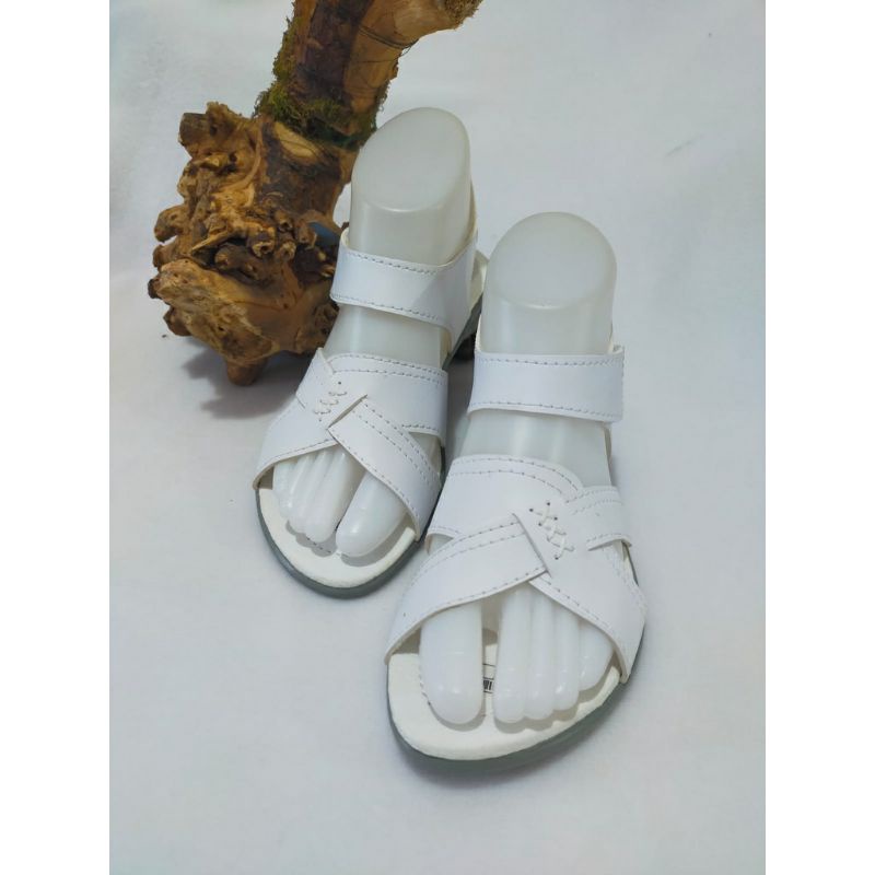 Sandal Sepatu Haji Wanita Putih Perlengkapan Haji Umroh