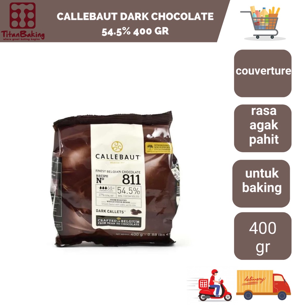 

Callebaut Dark Chocolate 54.5% 400 GR