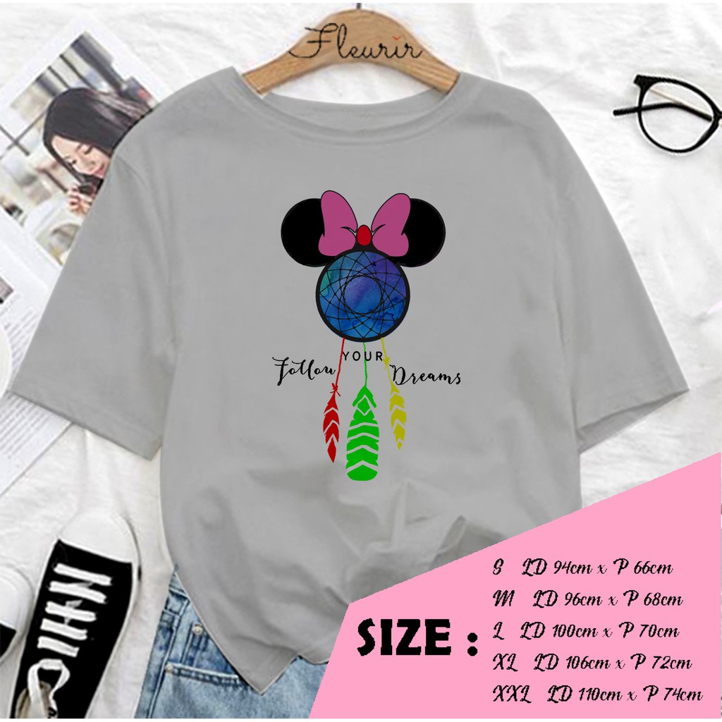 FLEURIR - BAJU UNISEX DEWASA DREAM MINIE LENGAN PENDEK TEE UNISEX WANITA PRIA