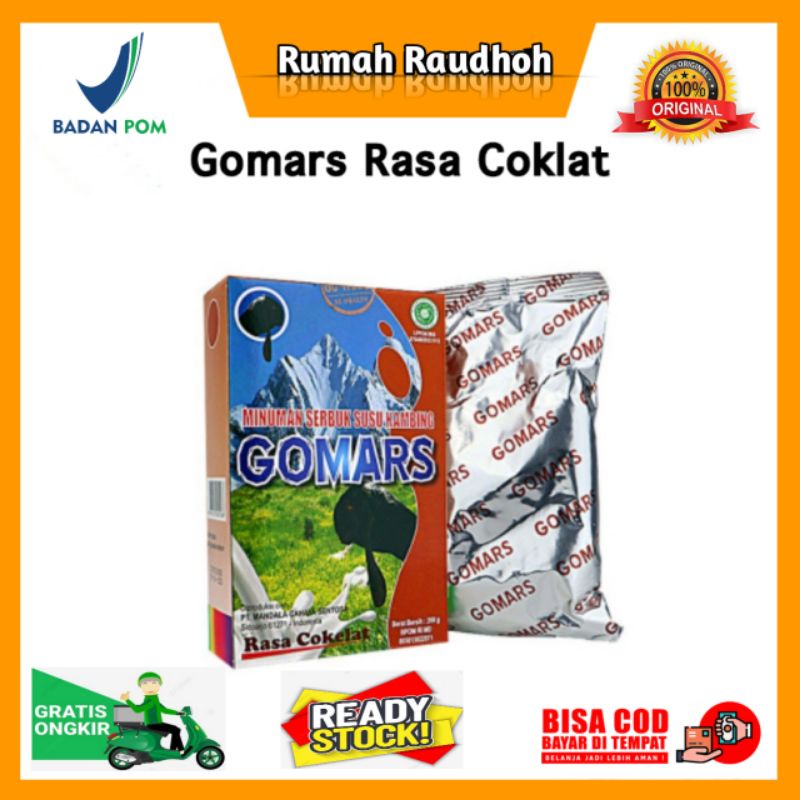 

GOMARS - SUSU KAMBING ETAWA BUBUK RASA COKLAT KAYA FLOURIN DAN FORMULA ISI 200 GR