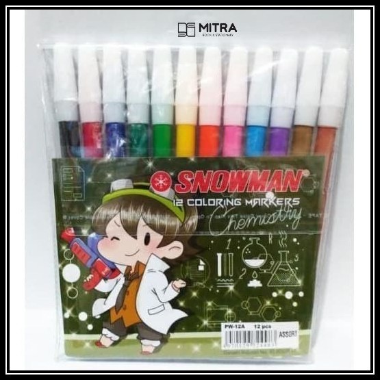 

Spidol Snowman 12 Warna Kecil