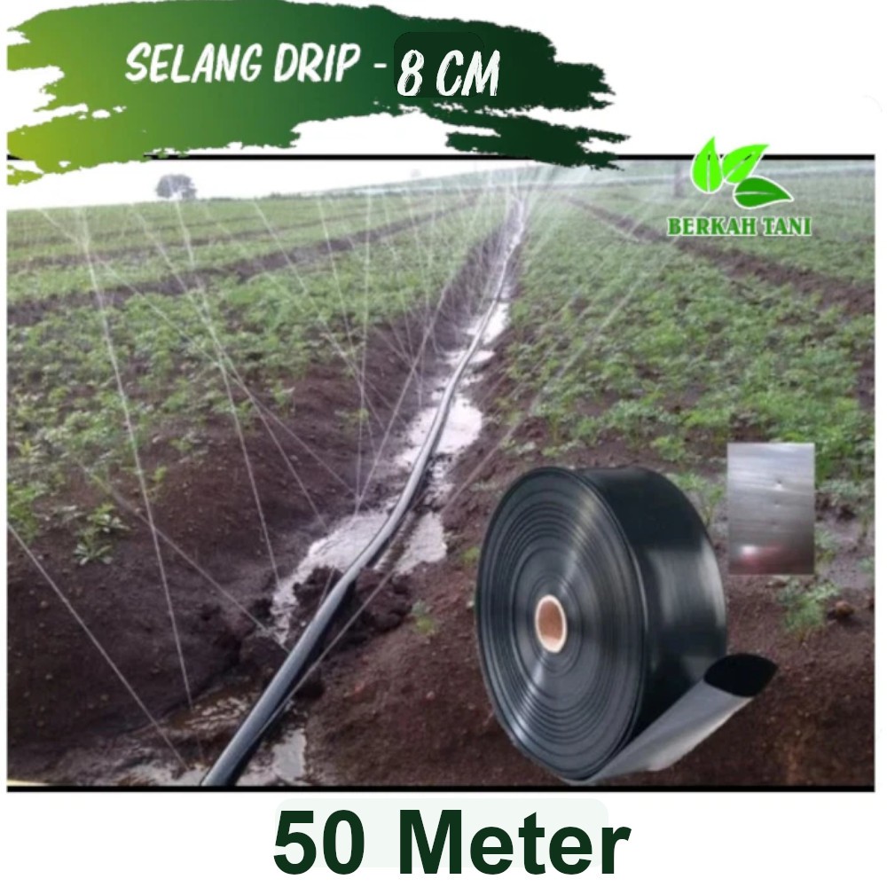 Selang Drip Selang Irigasi Selang Sawah Hitam 1.5 Inch 1.5 Dim 50 Meter