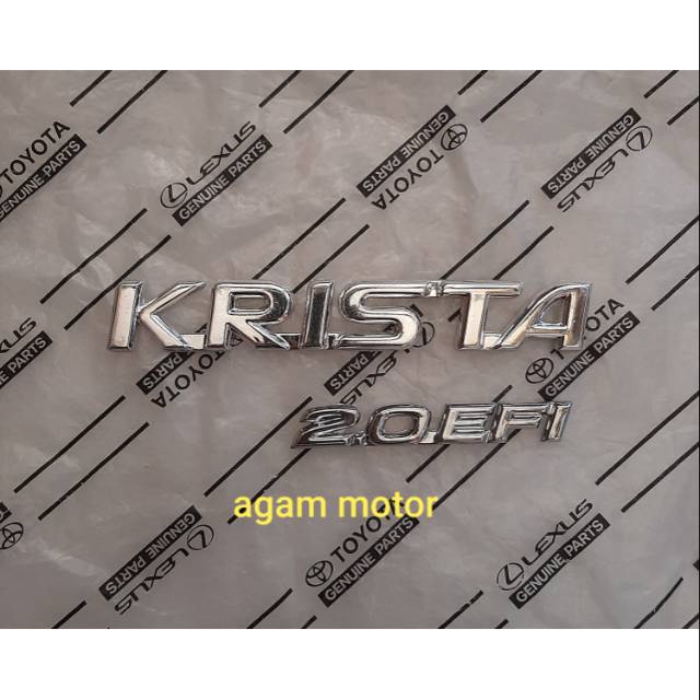 Emblem logo krista 2.0 efi CHROME