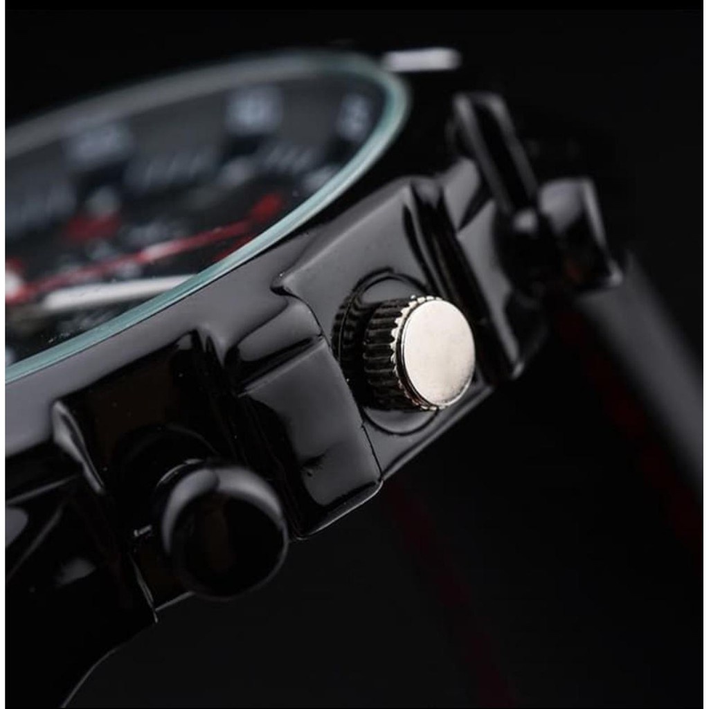 PA Jam Tangan Pria GT Sport Chrono Grand Touring Korea Fashion Quartz Silikon Rubber Analog Watch GT002